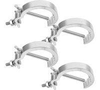 Stage Light Clamps 4pcs Aluminum Alloy Thickened 17mm Metal Truss Hooks for Spotlight Wedding Party Performance