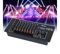 Stage Lighting Console, DJ Controller (40 Channels), Simple Programming + Easy Get Started, Battery Powered/TYPE-C (6H Battery Life), Light Prompt, for Live Shows,Black