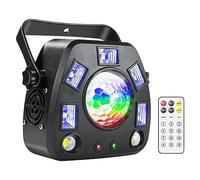 Stage Lights, 4IN1 LED DJ Lights Remote Projector Strobe Magic Ball UV Black Stage Lighting Effect Disco Party Holiday Dance Bar for Wedding DJ Party