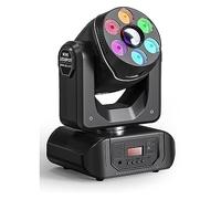 Stage Lights, LED Moving Head Light Beam Spotlight Pattern Projector Sound Activated Remote Control for DJ Disco Party Wedding Lamp for Wedding DJ Party