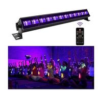 Stage Lights, LED UV Black Light Sound Activated Glow Dark Party with Remote Control DJ Disco Strobe Stage Blacklight for Bar Birthday for Wedding DJ Party