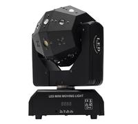 Stage Lights Moving Head Light 16Pcs 3W RGBW 4in1 LED Party Lights with Power Cable, 2 Mounting Brackets, LED Display, Strobe Light for Hotels, Bathing Centers, Swimming Pools, DJ Party