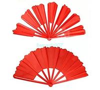 Stage Magic Tricks Broken and restored fan - jumbo (Red)