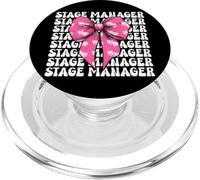 Stage Manager Drama Theater Mask Drama Comedy Theater Girl PopSockets PopGrip for MagSafe