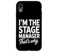 Stage Manager Funny Theater Production Manager Case for iPhone XR