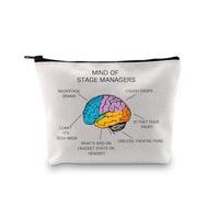 Stage Manager Gift Broadway Musical Theater Backstage Gift Mind of Stage Manager Makeup Bag (Stage Manager Bag EU)