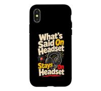 Stage Manager Headset Backstage Theater Case for iPhone X/XS