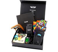 Stage Rocker Guitar Accessories Gift Box for Acoustic & Electric Guitars, Premium Guitar Strap, Picks, Capo, Tuner (a CR2032 battery included), Cleaning Cloth, 5-in-1 Essential Gift for Holidays!