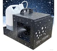 Stage Snow Machine for Party, 1500W Professional Fake Snow Effect Maker, Stage Snowflake Maker with DMX512/Manual/Remote Control, Covers 80m² for Outdoor Indoor Stage DJ Party Wedding