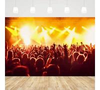 Stage Spotlight Photography Backdrop Concert Live Plateform Background Rock Star Music Show ence Banner Party Decor Supplies 200x140CM