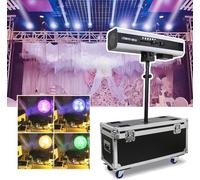 Stage Spotlights, 880W Led Follow Spot, Adjustable Brightness and Color Temperature, Dual Focus, No Preheating Required, 5 Patterns + White Light, for Stage DJ Theater Wedding Party