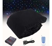 Stage Starry Sky Cloth Background - Foldable Wedding Curtain Backdrops for Event Stage Show, Ideal for Parties and Band Performances