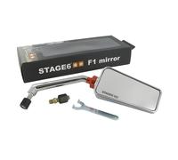 Stage6 F1 mirror right chrome M8 Universal Yamaha Peugeot Piaggio scooter