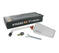 Stage6 F1 mirror right white M8 Universal Roller Aerox Speedfight Simson