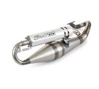 Stage6 Pro Replica MK2 Exhaust System for Minarelli Horizontal 2-Stroke Silver