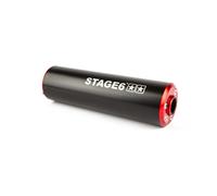 Stage6 Silencer 50-80cc Left Mount, Black / Red