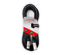 StageCore 6M XLR Black Cable Lead 3 Pin DJ Disco Microphone Lead