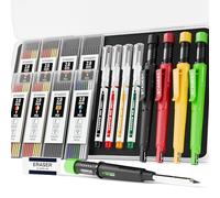 STAGEEK 2.8mm Mechanical Carpenter Pencils with Sharpener, 4 Pack