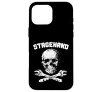 StageHand Skull Crossed C Wrench Backstage Theater Tech Crew Case for iPhone 16 Pro Max