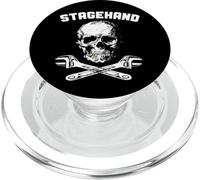 StageHand Skull Crossed Crescent Wrench Backstage Theater PopSockets PopGrip for MagSafe