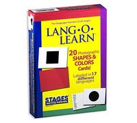 Stages Learning Materials Lang-O-Learn ESL Shapes & Colors Vocabulary Photo Cards Flashcards for English, Spanish, French, German, Italian, Chinese