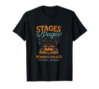 Stages to Pages Festival Journal Music Festival Graphic T-Shirt