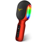 StageSound 5-in-1 Wireless Karaoke Microphone with LED, Portable Karaoke Microphone & Speaker for Home KTV Parties