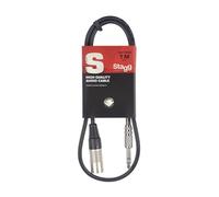 Stagg Music Audio Patch Cable 1m XLR (m) to Stereo Jack (m) Black