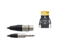 Stagg 20797 1 m 1x Stereo 3 Pin Female XLR Audio Cable - Black