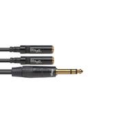 Stagg 21408 10 cm 1x Stereo Jack Male/2x Mini Socket Splitter Y-Adapter Cable