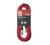 Stagg SMC10 CRD 10 m XLR to XLR Microphone Cable - Red