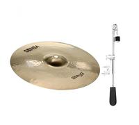 Stagg 12" Sensa Medium Splash Cymbal & Gear4music Deluxe Weighted Cymbal Arm