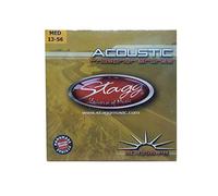 Stagg 13478 6- Pack Medium Phosphor Bronze Acoustic Guitar Strings