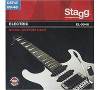 Stagg 13486 6-Pack Set 9 - 46 Custom Light Nickel Electric Guitar String - Grey