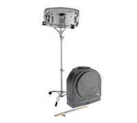 Stagg 14 x 5.5 Steel Snare Drum with Stand and Bag