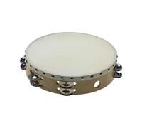 Stagg 14966 2 Rows of Jingles 10-Inch Pretuned Wooden Tambourine