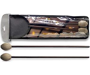 Stagg 15156 42 cm 16-Inch Maple Marimba Mallet with Soft Wool Wrapped Head (Pair of 2)