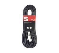 STAGG - 3-Pin XLR Microphone Lead Male to Female, 15m Black