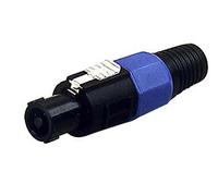 Stagg 16034 4 Pin Speaker Male Plug - Black/Blue