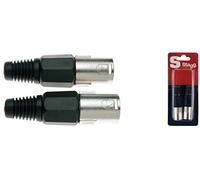 Stagg 16060 2x male XLR Plug Nickel Plated Professional Connector