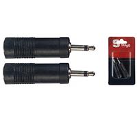 Stagg 16094 Female to Male Mono Mini Jack Audio Adaptor (Pack of 2)