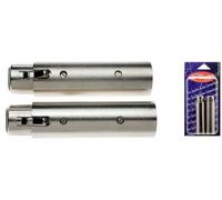 Stagg 16103 XLR Male to Female Audio Adaptor - Matt Chrome (Pack of 2)