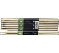 Stagg 17097 7A V Series Nylon Tips Hickory Wood Drum Sticks