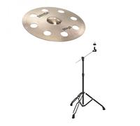 Stagg 18" Sensa Orbis Crash Cymbal & Gear4music Boom Arm Stand Black