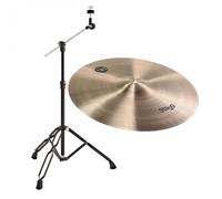 Stagg 18" SH Medium Crash Cymbal & Gear4music Boom Arm Stand Black