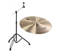 Stagg 18" SH Thin Crash Cymbal & Gear4music Boom Arm Stand Black