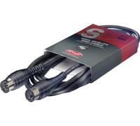 Stagg 18194 3 m MIDI DIN 5 Pin Male Plug Cable - Black
