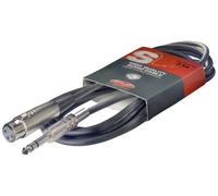 Stagg 18282 6 m 3 Pin 1x Female XLR/1x Stereo Jack Connector Patch Audio Cable