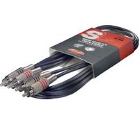 Stagg 18290 60 cm 2 x RCA Male Twin Cable