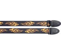 Stagg 19150 "Flame Decorated" Terylene Adjustable Guitar Strap